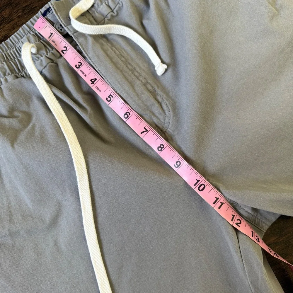J‎ Crew Chino Pants Medium Drawstring Gray Relaxed Taper Sportsman's Outftter